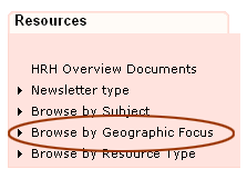 Browse by Geographic Focus