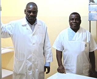 Health workers in Liberia